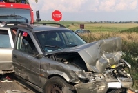 Wypadek koło Karczewka! Trzy auta rozbite