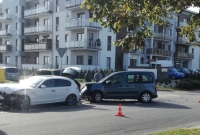 Zderzenie dwóch samochodów na ul. Orzeszkowej w Gnieźnie