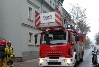 Wyciek gazu w kamienicy przy ul. Cierpięgi w Gnieźnie