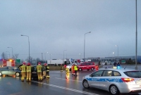 Wypadek na skrzyżowaniu ul. Gdańskiej z Trasą Zjazdu Gnieźnieńskiego