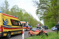 Zderzenie motocyklistów w Jelonku! Dwie osoby w szpitalu!