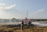 Pożar ścierniska w Karniszewie