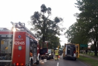 Zderzenie trzech samochodów w Witkowie