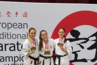 Mistrzynie Europy w Karate Tradycyjnym z AKT Samuraj Gniezno