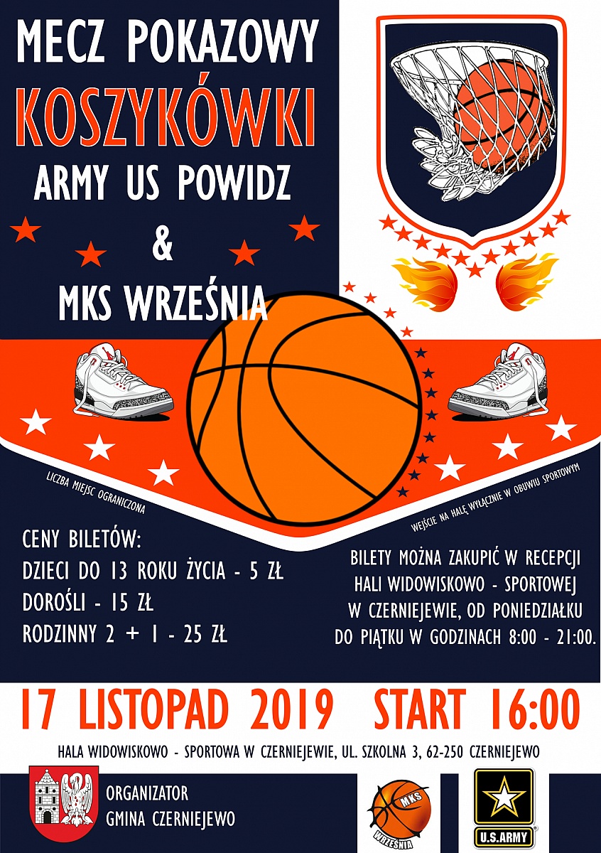 Polsko-amerykański mecz koszykówki w Czerniejewie