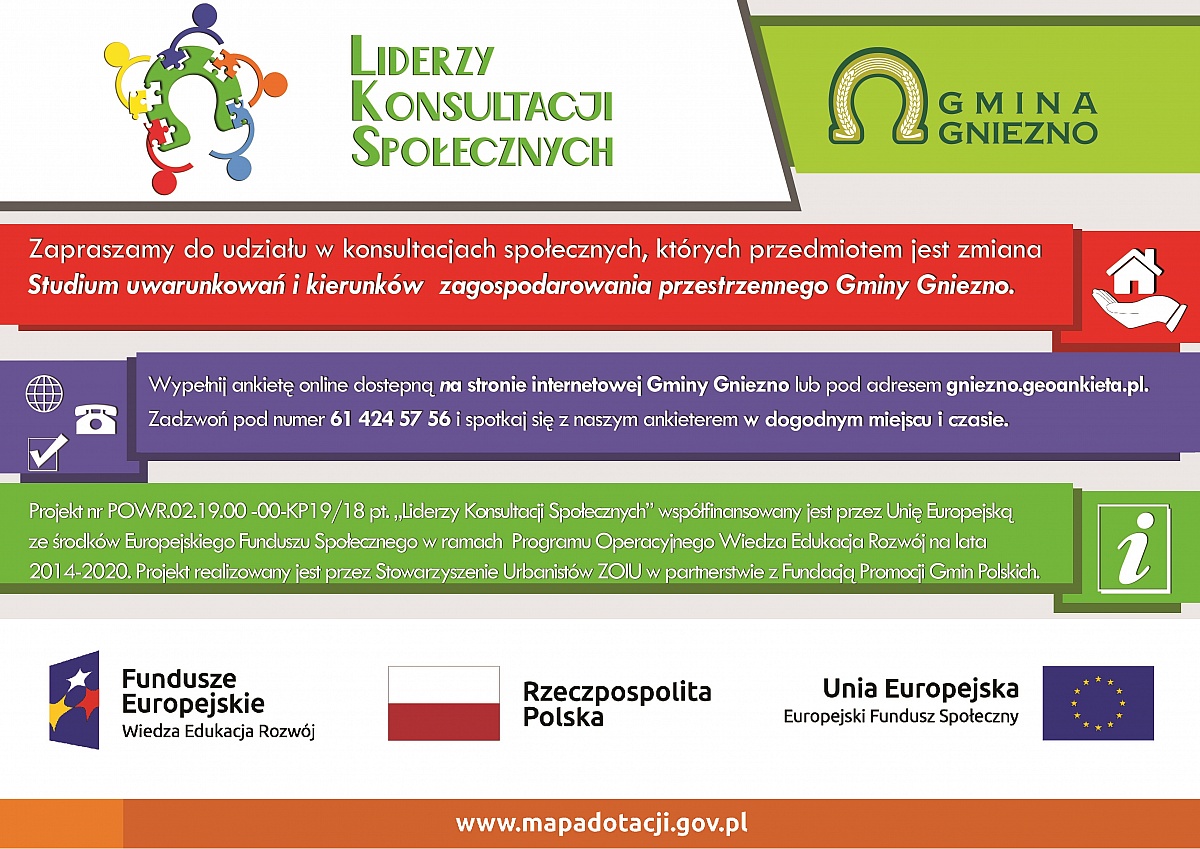 Gmina Gniezno zaprasza do udziału w konsultacjach społecznych