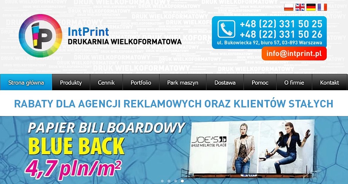 Druk wielkoformatowy od Intprint.pl