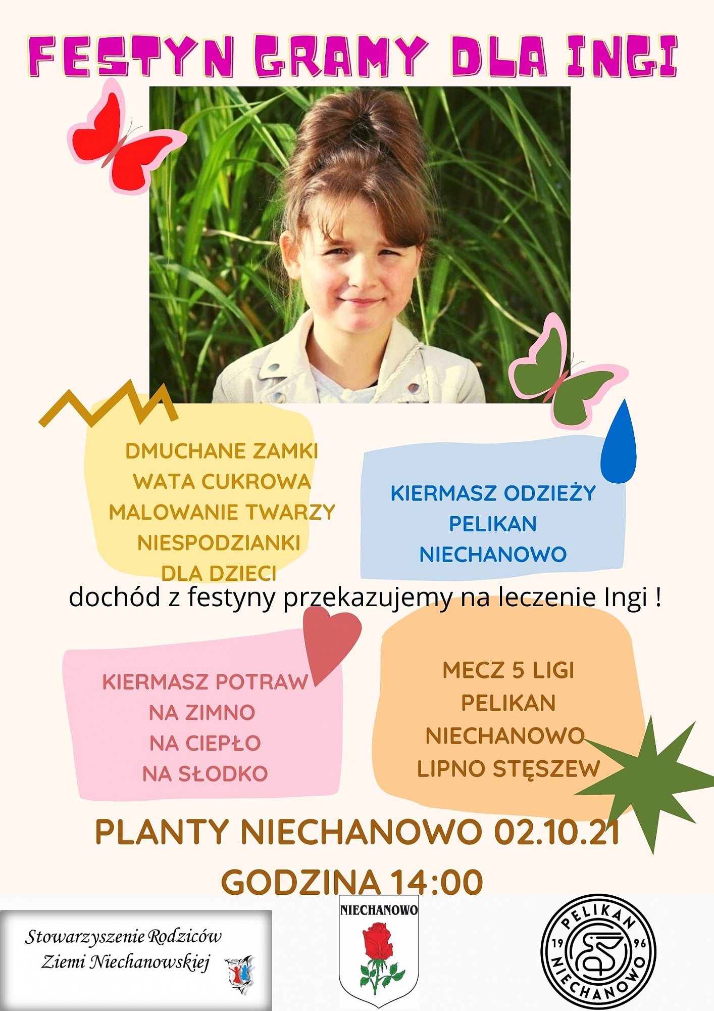 Pelikan Niechanowo zorganizuje festyn dla Ingi Soszyńskiej