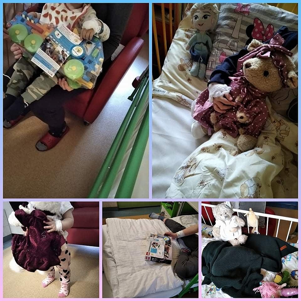 Fundacja Dr Clown obsypała dzieci z gnieźnieńskiego szpitala prezentami